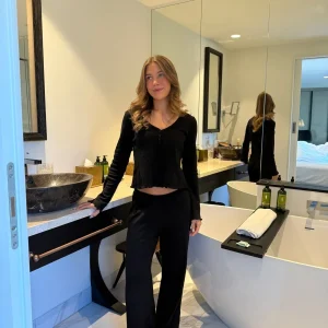 Anna Loungewear Top - Black