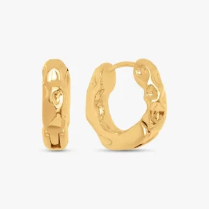 Connie Banket Creol Earrings - Gold Plated