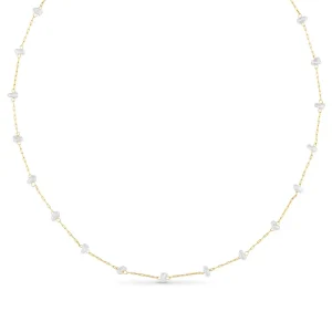 ORELIA Stationed pearl necklace