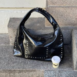 Ella Stud Bag - Black