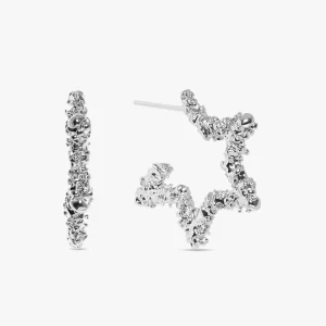 Mathilde Large Earrings - Silver Plated