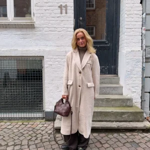 Stella Long Coat - Beige Melange