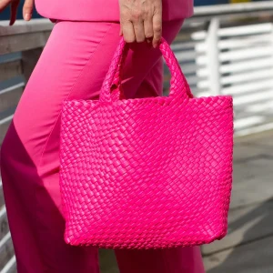 785032 Veske BILLIE Håndveske flettet - rosa