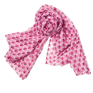 812536 Småmønstret sommerskjerf - rosa