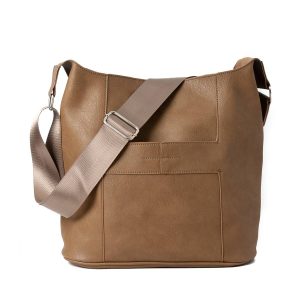 662407 Veske ANNA stor crossveske - mørk beige