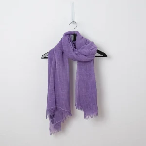 727891 Ull/Viscose vevet sjal - lavendel