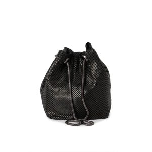 741201 Veske, Selskapsveske bucketbag metall - svart