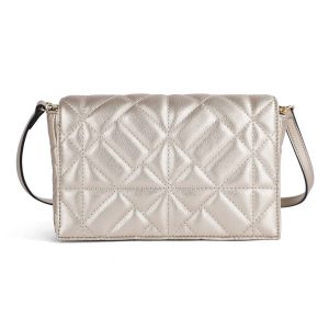 739562 Vesker NANNA waffel clutch - gullfarget metallic