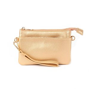 740662 Vesker ANNA clutch metallic - gullfarget