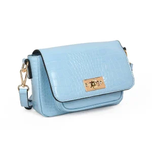 786346 Veske BEVERLY Croco Clutch - lys blå