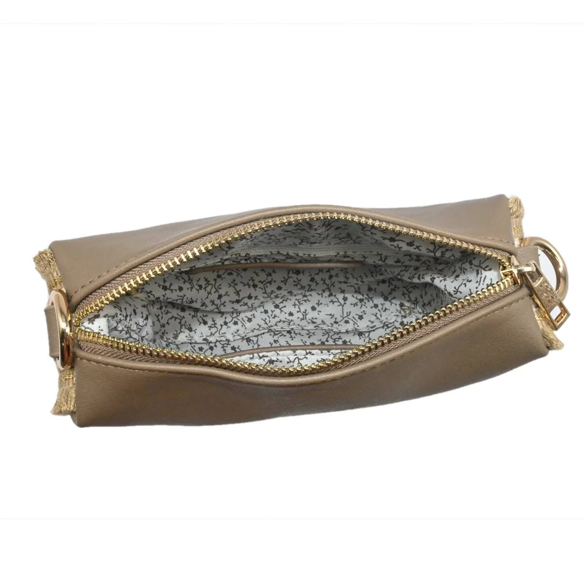 785407 Veske BIANCA Clutch med frynset skulderrem - beige - Image 6
