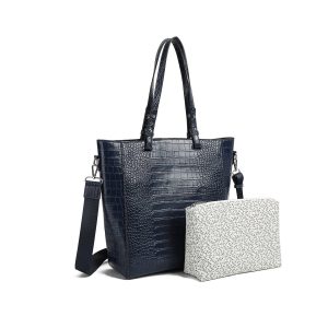 779541 Vesker, ARIEL Croco Shopper - marine